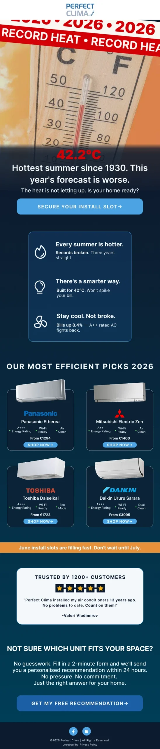 Campaign email design